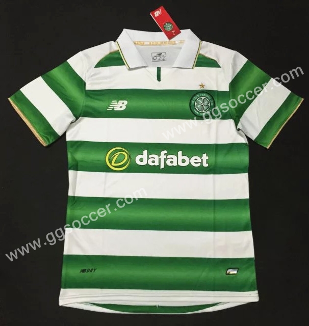  2016/17 Celtic Home White and Green Thailand Soccer Jersey