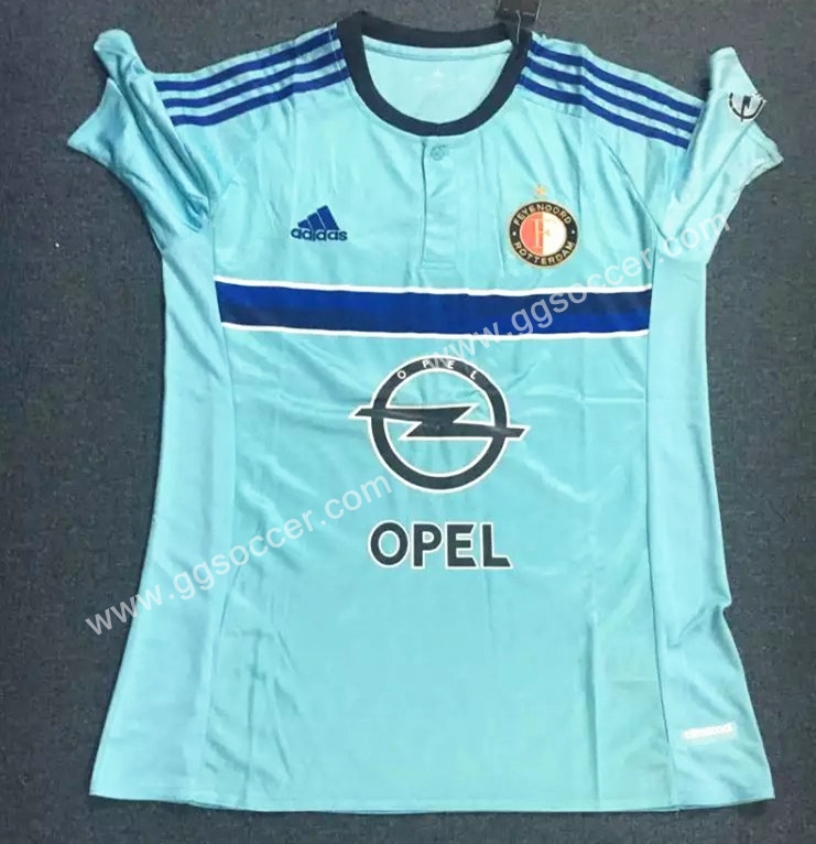 2016/17 Feyenoord Rotterdam Away Blue Thailand Soccer Jersey