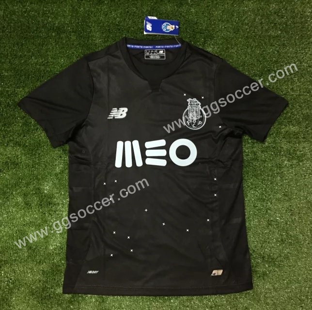  2016-17 Porto Away Black Thailand Soccer Jersey
