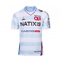 2019 France RACING White Rugby Shirt
