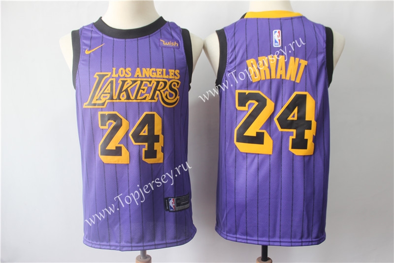 City Edition 2019 Los Angeles Lakers Purple #24 NBA Jersey,Los Angeles  Lakers