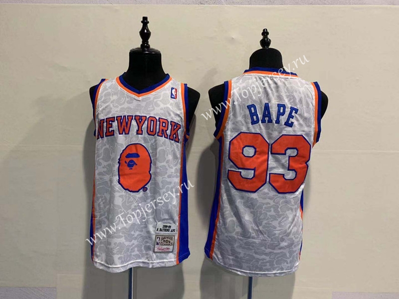 Bape x Mitchell \u0026 Ness）New York Knicks 