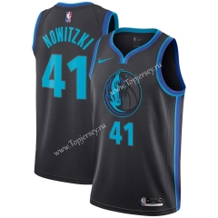 City Edition Dallas Mavericks Dark Blue #41 NBA Jersey