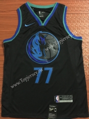 City Edition Dallas Mavericks Dark Blue #77 NBA Jersey