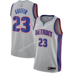 Detroit Pistons White #23 NBA Jersey