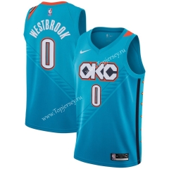 City Edition Oklahoma City Thunder Blue #0 NBA Jersey