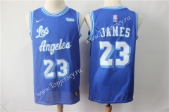 Retro Edition Los Angeles Lakers Blue #23 NBA Jersey