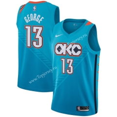 City Edition Oklahoma City Thunder Blue #13 NBA Jersey