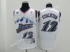 Snow Mountain Edition Utah Jazz White #12 NBA Jersey