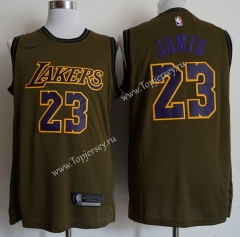 Los Angeles Lakers Army Green #23 NBA Jersey