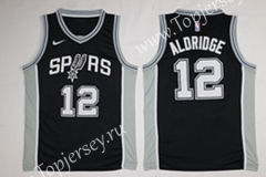 San Antonio Spurs Black #12 NBA Jersey