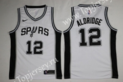 San Antonio Spurs White #12 NBA Jersey