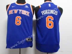 New York Knicks Blue #6 NBA Jersey