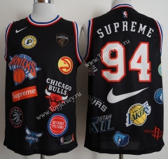 (Supreme x Nike x NBA) Black #94 NBA Jersey