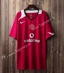 2004-2006 Manchester United Home Red Thailand Soccer Jersey AAA-SL