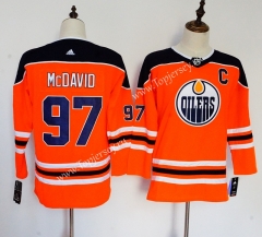Edmonton Oilers Orange #97 NHL Jersey
