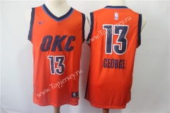 Earned Edition Oklahoma City Thunder Orange #13 NBA Jersey