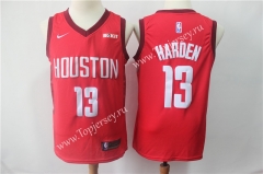 Earned Edition Houston Rockets Red #13 NBA Jersey-02