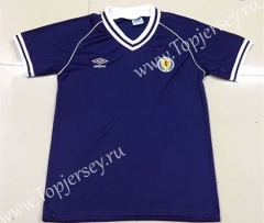 Retro Version 1982 Scotland Royal Blue Thailand Soccer Jersey AAA-AY