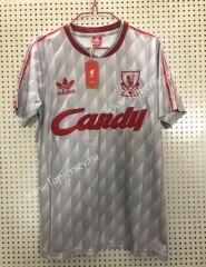 Retro Version 1989 Liverpool White Thailand Soccer Jersey AAA-811