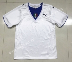 Retro Version 2006 Italy  Away White Thailand Soccer Jersey AAA-SL