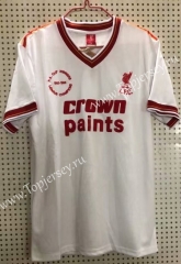 Retro Version 85-86 Liverpool Away White Thailand Soccer Jersey AAA-811
