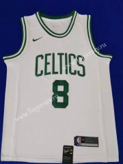 Boston Celtics White #8 NBA Jersey