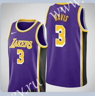 Los Angeles Lakers Purple #3 NBA Jersey