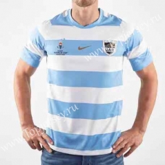 2019 World Cup Argentina Blue&White Thailand Rugby Shirt