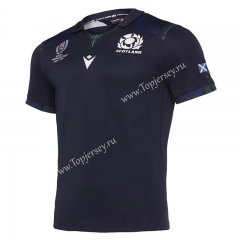 2019 World Cup Scotland Home Black Thailand Rugby Shirt