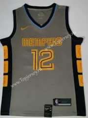 City Edition Memphis Grizzlies Gray #12 NBA Jersey