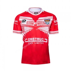 2019 Tonga Home Red Thailand Rugby Shirt