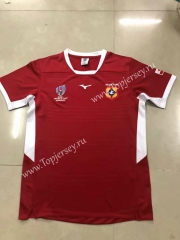 2019 World Cup Tonga Home Red Thailand Rugby Shirt