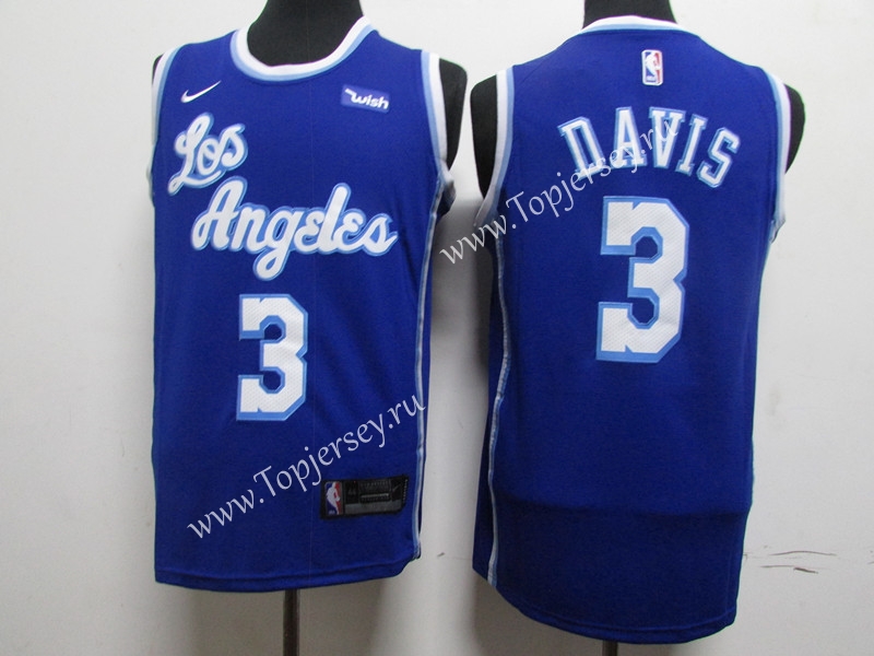 Latin Edition Los Angeles Lakers Blue #3 NBA Jersey,Los Angeles Lakers