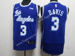 Latin Edition Los Angeles Lakers Blue #3 NBA Jersey