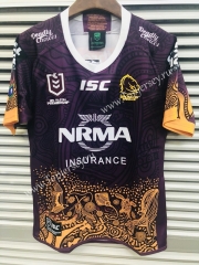 Commemorative Edition 2019-2020 Mustang Dark Red Thailand Rugby Shirt