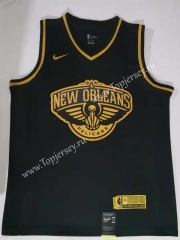 New Orleans Pelicans Black&Gold #1 NBA Jersey