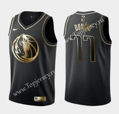 Dallas Mavericks Black&Gold #77 NBA Jersey