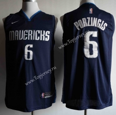 Dallas Mavericks Dark Blue Print #6 NBA Jersey