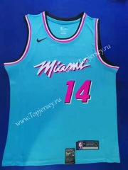 City Edition 2019-2020 Miami Heat Light Blue #14 NBA Jersey