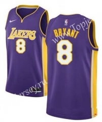 Los Angeles Lakers Purple V Collar #8 NBA Jersey
