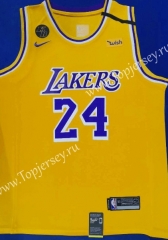 Commemorative Edition Los Angeles Lakers Yellow #24 NBA Jersey