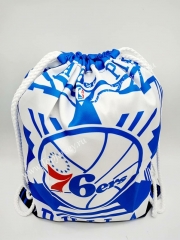 Philadelphia 76ers Whie&Blue Basketball Drawstring Bag
