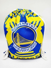 Golden State Warriors Yellow&Blue Basketball Drawstring Bag