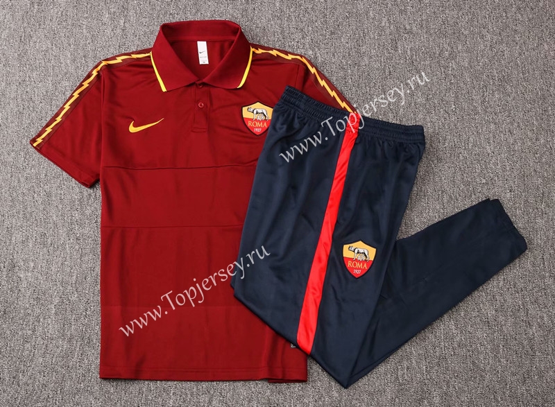 2020-2021 AS Roma Jujube Thailand Polo Uniform-815,Roma