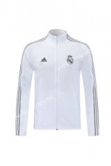 2020-2021 Real Madrid White (Ribbon) Thailand Soccer Jacket -LH