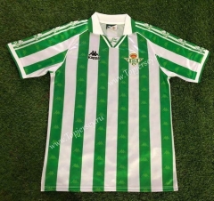 Retro Version 1995-1997 Real Betis White and Green Thailand Soccer Jersey-503