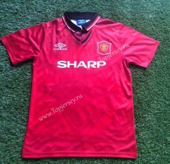 Retro Version 1994 Manchester United Home Red Thailand Soccer Jersey AAA-503