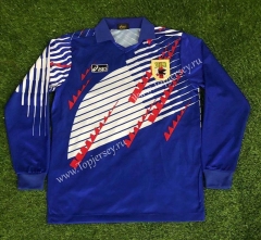 Retro Version 1994 Japan Home Blue LS Thailand Soccer Jersey AAA-503