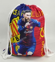 Barcelona Red&Blue Drawstring Bag-02